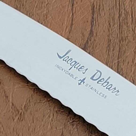 Vintage 9 1/8" JACQUES DEBARR Serrated Bread Slicing Knife Japan - Picture 5 of 9